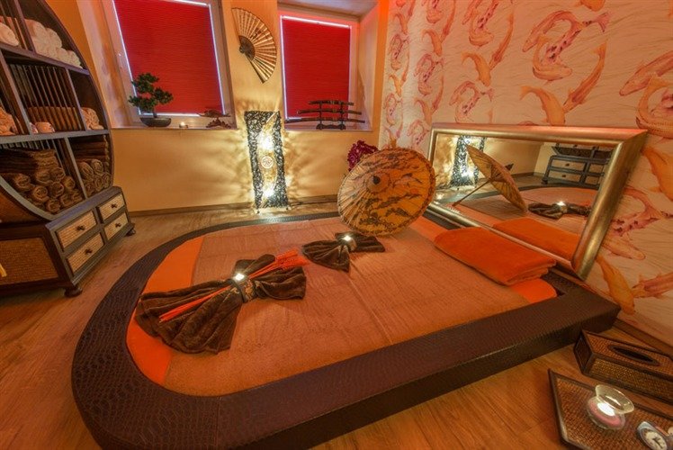 Darstellung des Japanzimmers mit asitischem Ambiente